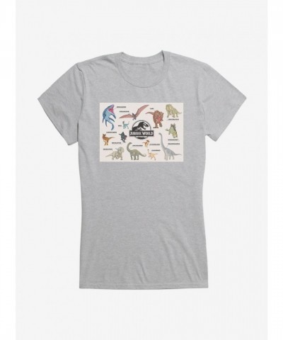 Jurassic World Girls T-Shirt - Lightweight Cotton Tee for Juniors