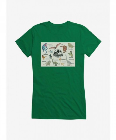 Jurassic World Girls T-Shirt - Lightweight Cotton Tee for Juniors