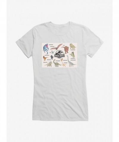 Jurassic World Girls T-Shirt - Lightweight Cotton Tee for Juniors