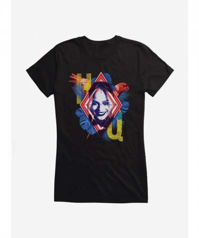DC Comics Suicide Squad Harley Quinn Initials Lightweight Cotton Girls T-Shirt