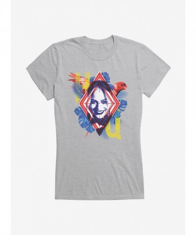 DC Comics Suicide Squad Harley Quinn Initials Lightweight Cotton Girls T-Shirt