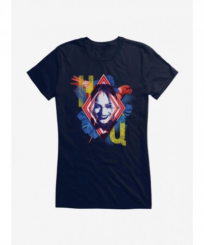 DC Comics Suicide Squad Harley Quinn Initials Lightweight Cotton Girls T-Shirt