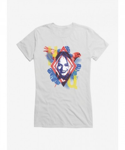 DC Comics Suicide Squad Harley Quinn Initials Lightweight Cotton Girls T-Shirt