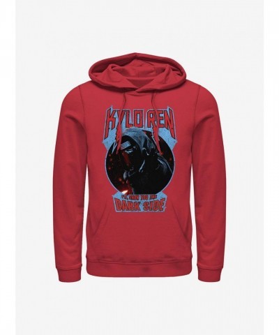 Star Wars Kylo Ren Dark Side Hoodie - Men's Red Comfortable Blend