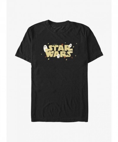 The Mandalorian Haunted Logo T-Shirt - Black for Men
