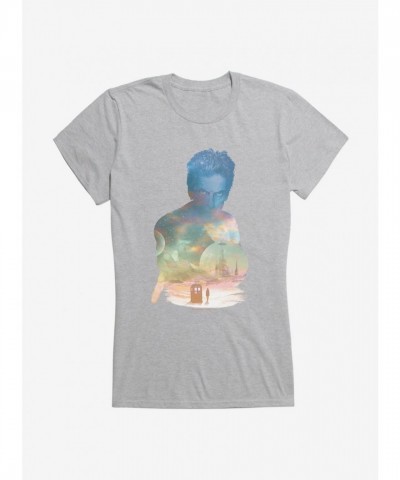 Doctor Who Twelfth Doctor TARDIS Sunset Design Junior T-Shirt