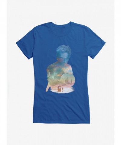 Doctor Who Twelfth Doctor TARDIS Sunset Design Junior T-Shirt