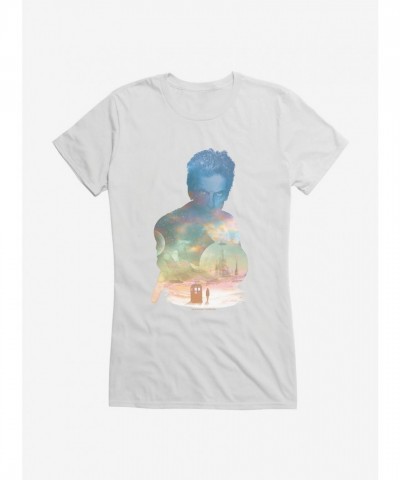 Doctor Who Twelfth Doctor TARDIS Sunset Design Junior T-Shirt