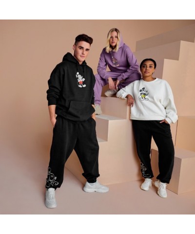 Mickey Mouse Soft Sweatpants for Adults - Black and Contemporary