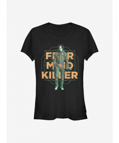 Dune Fear Is The Mind Killer Lightweight Girls T-Shirt - Black