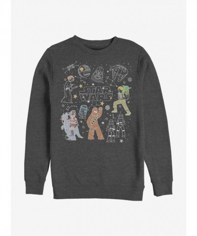 Star Wars Celestial Grey Sweatshirt for Men