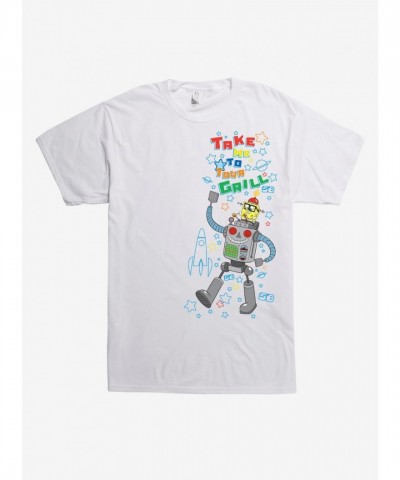 SpongeBob SquarePants Grilling Adventure Men's Cotton T-Shirt