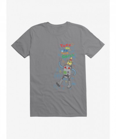 SpongeBob SquarePants Grilling Adventure Men's Cotton T-Shirt