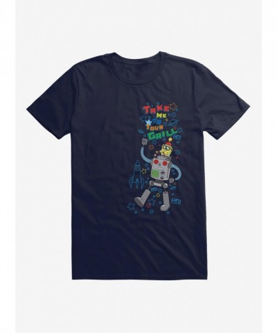 SpongeBob SquarePants Grilling Adventure Men's Cotton T-Shirt