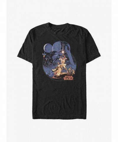 Star Wars Vintage Soft T-Shirt - Black Men's