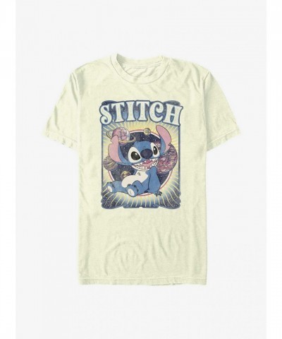Cosmic Stitch T-Shirt by Disney - Lightweight Beige for Men