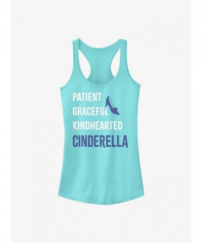 Disney Cinderella Blue Girls Tank Top for Juniors