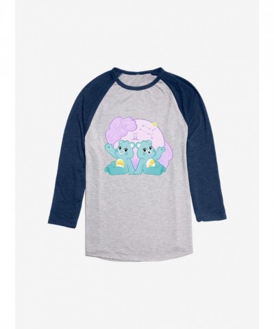 Care Bears Gemini Blue Raglan T-Shirt for Men