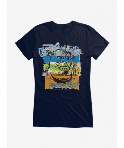 Shrek Graffiti Art for Girls - Lightweight Cotton T-Shirt