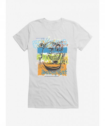 Shrek Graffiti Art for Girls - Lightweight Cotton T-Shirt