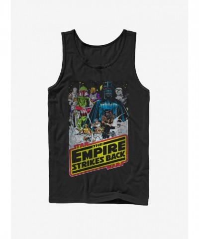 Star Wars Empire Strikes Back Unisex Tank Top - Black