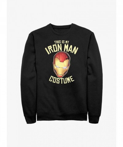 Marvel's Iron Man Costume Sweatshirt - Men's Black