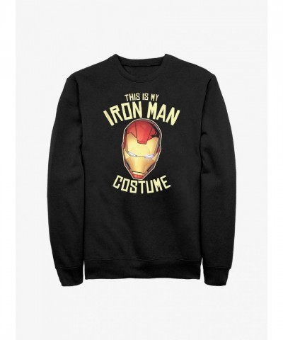 Marvel's Iron Man Costume Sweatshirt - Men's Black