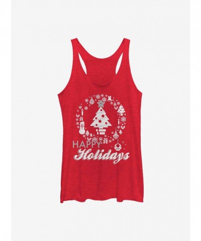 Nintendo Mario Super Tree Girls Tank Top - Red