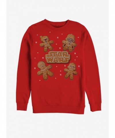 Star Wars Red Comfortable Crew Sweatshirt for Men