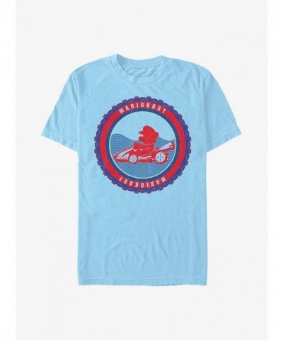 Nintendo Themed Blue Round Neck T-Shirt for Men