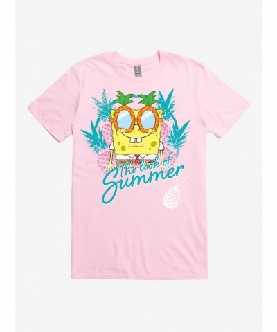 SpongeBob Summer Vibes T-Shirt - Pink Men's Edition