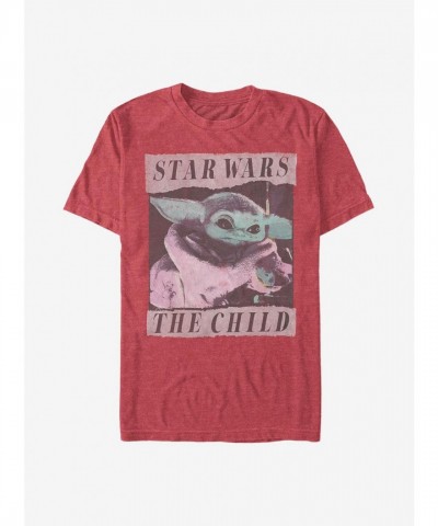 Star Wars Mandalorian Grungy Child Graphic Tee for Men