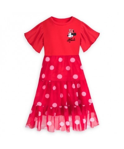 Minnie Mouse Character-Inspired Sweet Knit Dress for Girls
