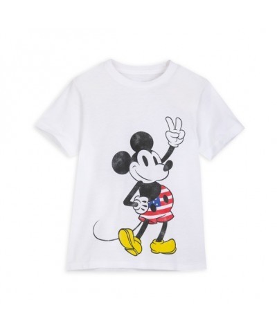 Mickey Mouse Vintage Americana Peace T-Shirt for Kids