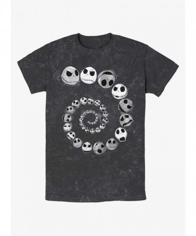 Disney Jack Skellington Emotions Spiral T-Shirt - Unisex Multi