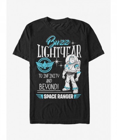 Disney Pixar Toy Story Space Ranger Badge T-Shirt for Adults - Black