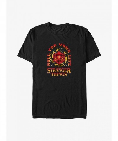 Stranger Things Inspired Big & Tall Black T-Shirt