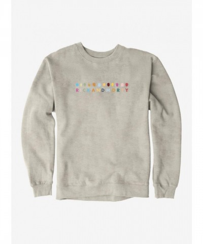 Rick And Morty Character Icons Men's Heavyweight Fleece Sweatshirt