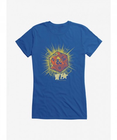 D20 Dice with Asian Characters T-Shirt for Girls