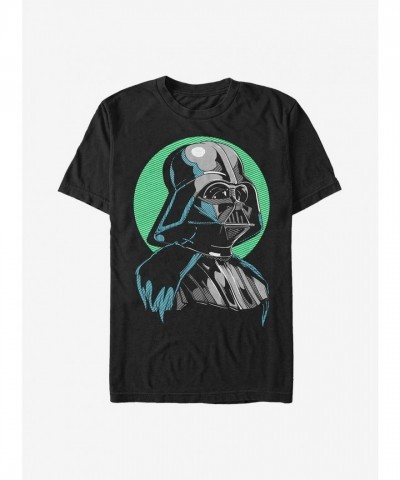 Star Wars Darth Vader Headpiece T-Shirt - Black Men's