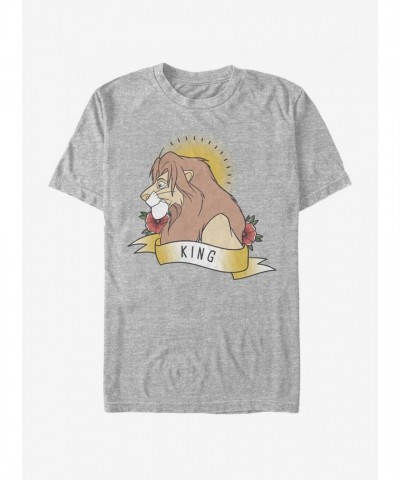 Disney The Lion King Grey King T-Shirt for Men