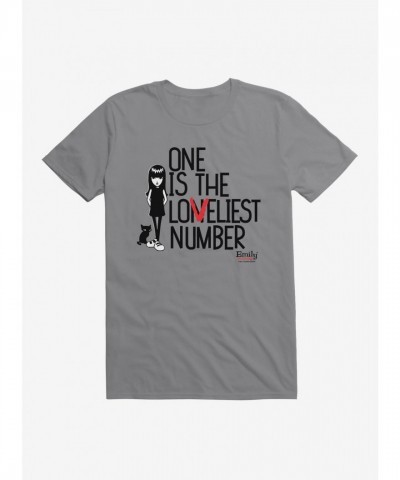 Emily Strange Lovliest Number Unisex T-Shirt - Grey