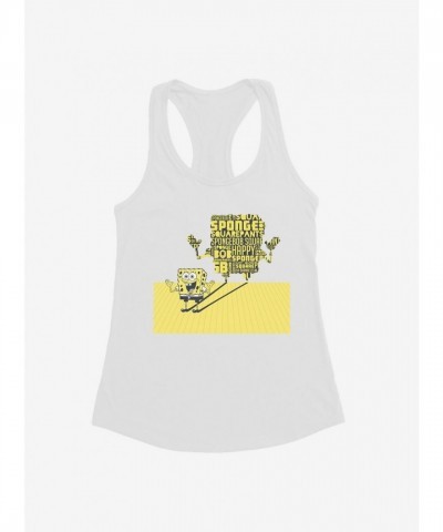 SpongeBob SquarePants Girls Shadow Typography Tank Top
