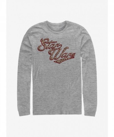 Star Wars Inspired Cheetah Print Long Sleeve Tee - Grey Men's Size