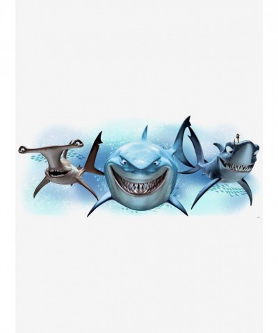 Disney Pixar Finding Nemo Giant Sharks Wall Decals - 39"x16.5" USA Made