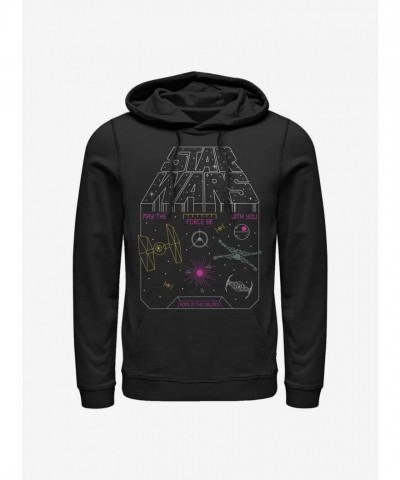 Star Wars Vintage Arcade Game Unisex Hoodie - Black