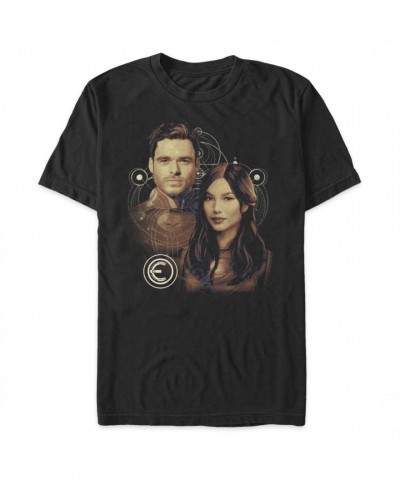 Eternals Inspired Sersi and Ikaris Cotton T-Shirt for Adults