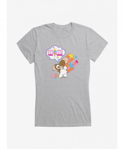 Gizmo Adorable Uh-Oh! Lightweight Cotton T-Shirt for Girls