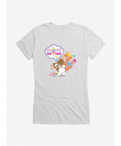 Gizmo Adorable Uh-Oh! Lightweight Cotton T-Shirt for Girls