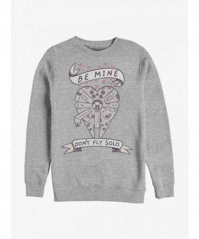 Star Wars Be Mine Grey Crew Sweatshirt for Men